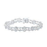 Festive special diamond bracelet  in white and yellow gold 