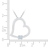 Solitary Heart Diamond Pendant