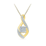 Luxurious Floral Diamond Pendant