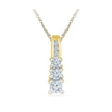 The Royal Diamond Pendant in 14k and 18k Gold online for women