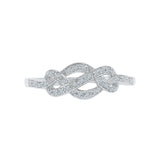 Infinity Knot Diamond Cocktail Ring