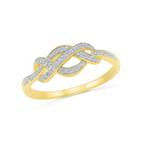 Infinity Knot Diamond Cocktail Ring