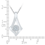 Square Edge Diamond Pendant