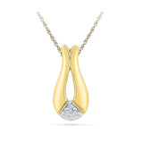 Artistic Horseshoe Diamond Pendant - Radiant Bay