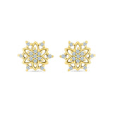 Fancy Star Diamond Stud Earrings