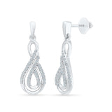 Mesmerizing Infinity Diamond Stud Earrings