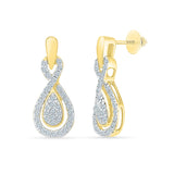 Voluminious Diamond Drop Earrings