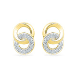 Dual Enchantment Diamond Stud Earrings
