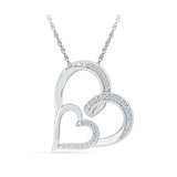 Loving Hearts Diamond Pendant