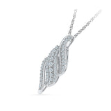 Sparkling Swirl Diamond Pendant