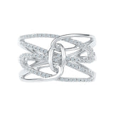 Knot Glam Diamond Cocktail Ring