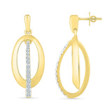 Irreplacable Bold Gold Dangle Earrings
