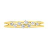 Alluring Scattered Diamond Ring