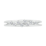 Alluring Scattered Diamond Ring