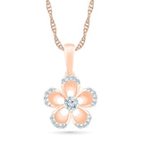 Blooming Bud Bold Gold Floral Pendant