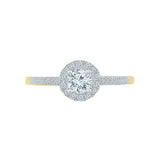 Winsome Diamond Engagement Band Ring