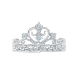 Princess Charm Diamond Silver Ring