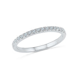 14k, 18k white and yellow gold Entwine Diamond Band Ring in PRONG setting for women online