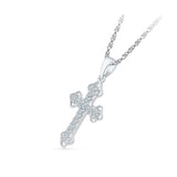 Bejeweled Cross Diamond Pendant - Radiant Bay