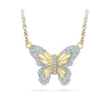 Butterfly Glory Diamond Necklace - Radiant Bay