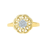 Floral Fusion Diamond Ring
