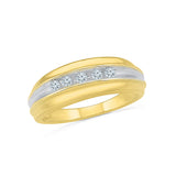Five Stone Mens Band Ring