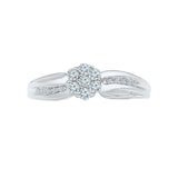 Flower Entice Diamond Engagement Ring