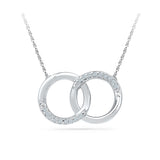 Lucent Dual Circle Diamond Necklace