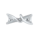 Bewitchment Diamond Cocktail Silver Ring