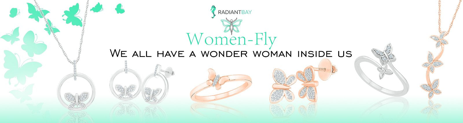Butterfly jewellery for women