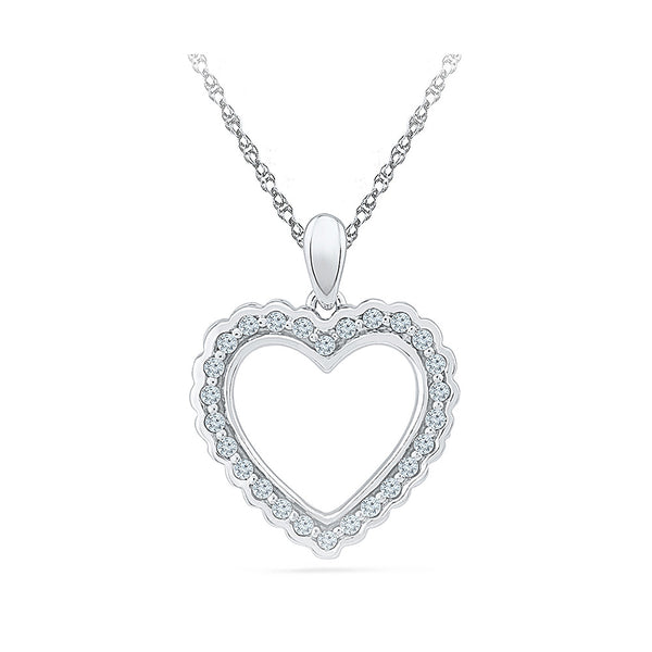 Dazzling Diamonds Heart Pendant