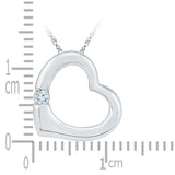 One Diamond Heart Pendant