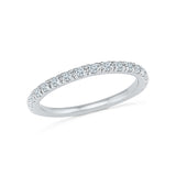 14k, 18k white and yellow gold Forge Diamond Band Ring in PRONG setting for women online