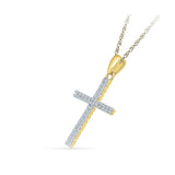 Whimsical Cross Diamond Pendant