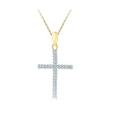 Whimsical Cross Diamond Pendant