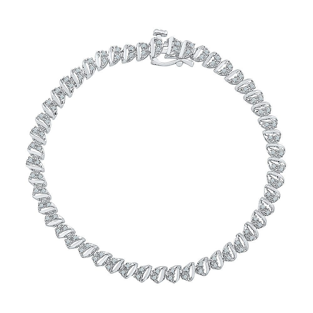 Buy Moissanite bracelet  Single Line Moissanite Tennis Bracelet Online   Bejeweled