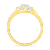 Elegant 3 Stone Promise Ring