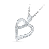 Heartful Attachment Diamond Silver Pendant