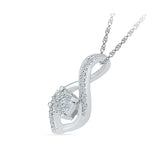 Luxurious Floral Diamond Pendant