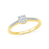 14kt / 18kt white and yellow gold Fancy Forever Everyday Diamond Ring for women online in PRONG and MIRACLE setting
