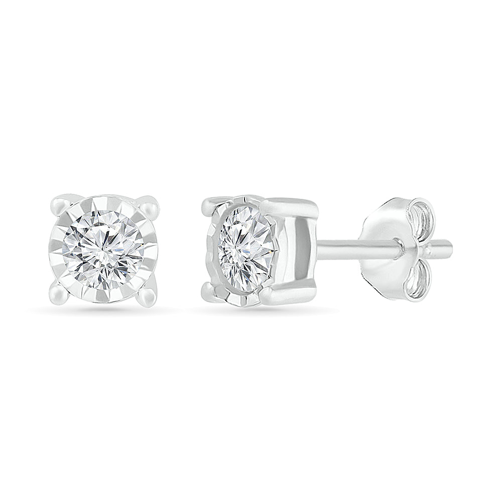 Diamond Earrings Set in Gold and Platinum | Kwiat