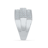The Diamond Cluster Cocktail Ring