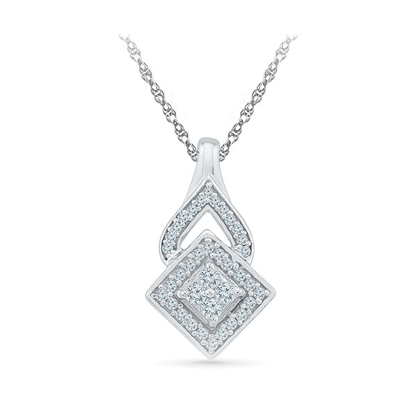 Diamond Pendant in 14kt and 18kt gold