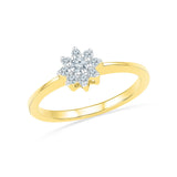 Flower Focused Everyday Diamond Ring