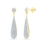 Conspicuous Diamond Drop Earrings