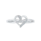 Love Snatcher Heart Design Silver Ring