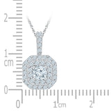 Square Shimmer Diamond Pendant