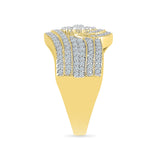 Swirl Blossom Diamond Cocktail Ring