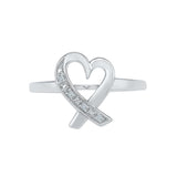 Love Signs Everyday Diamond Silver Ring