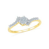 Floral Flakes Everyday Diamond Ring